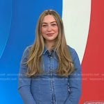 Skyler Bouchard’s zip denim shirt on Today