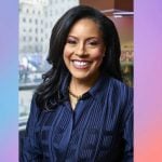 Sheinelle’s navy grid check blouse from Philadelphia Magazine on Today