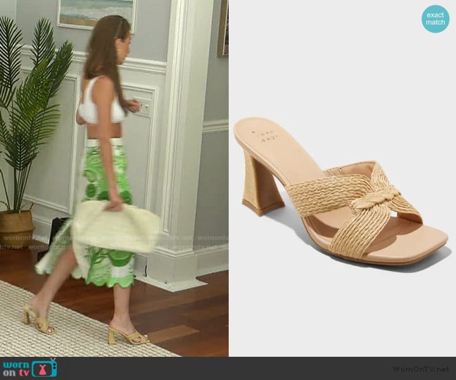 A New Day Tia Mules worn by Amanda Batula on Summer House