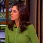 Abby’s green cardigan on The View