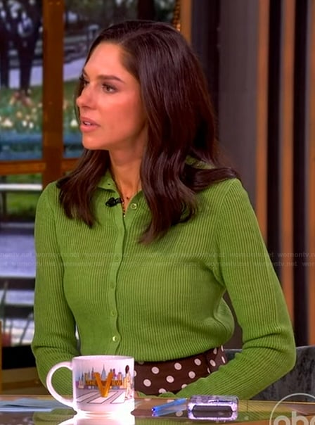 Abby's green cardigan on The View