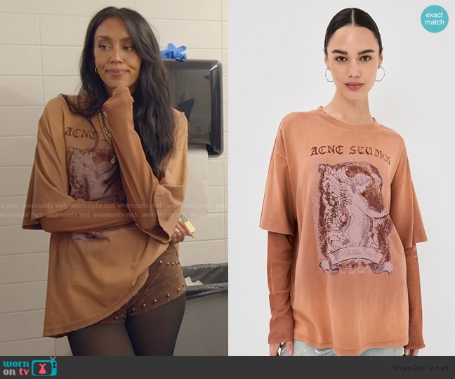 Acne Studios Layered Long Sleeve Tee worn by Litia on The Secret Lives of Mormon Wives