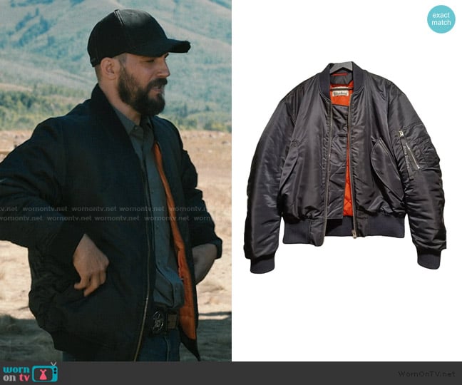 Acne Studios Ma-1 Bomber Jacket worn by Pete Calvin (Logan Marshall-Green) on Marshals