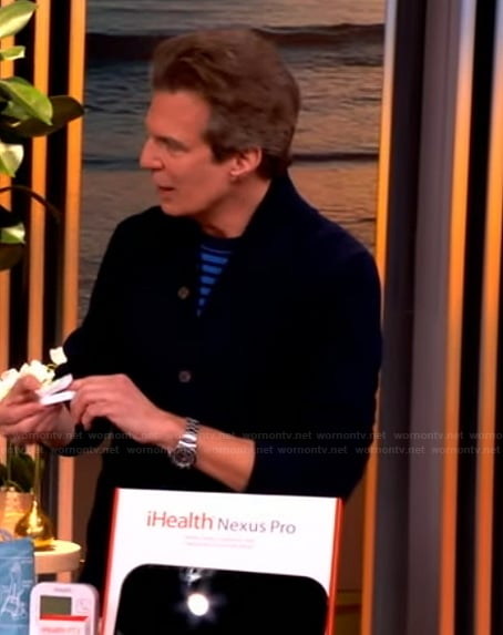 Adam Glassman’s black cardigan on The View