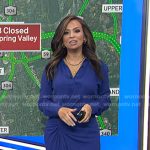 Adelle’s blue gathered shirtdress on Today