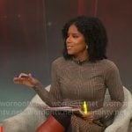 Adriana Diaz’s plaid top and skirt on CBS Mornings