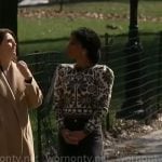 Adriana Diaz’s floral print top on CBS Mornings