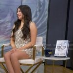 Alex Aster’s floral beaded embellished mini dress on Good Morning America