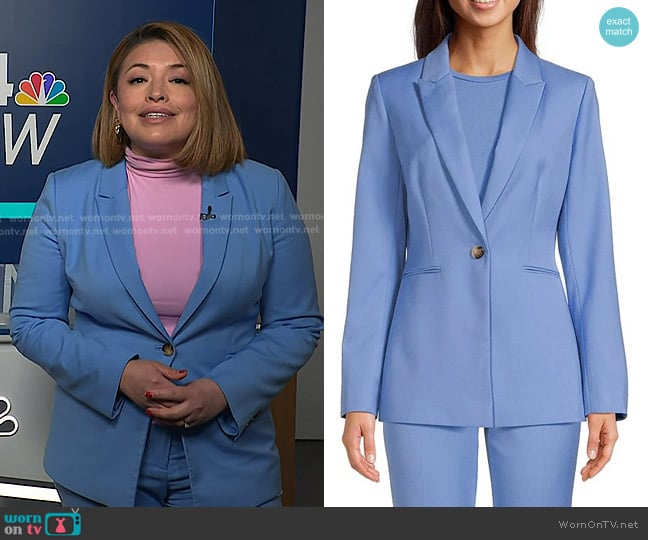 Alex Marie Peak Lapel Blazer worn by Gilma Avalos on NBC News Daily