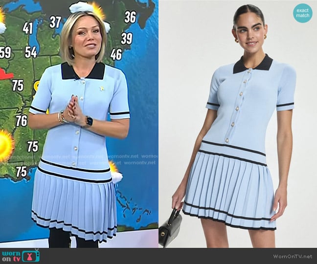 Alexia Admor Lucina Dully Pleated Mini Dress worn by Dylan Dreyer on Today