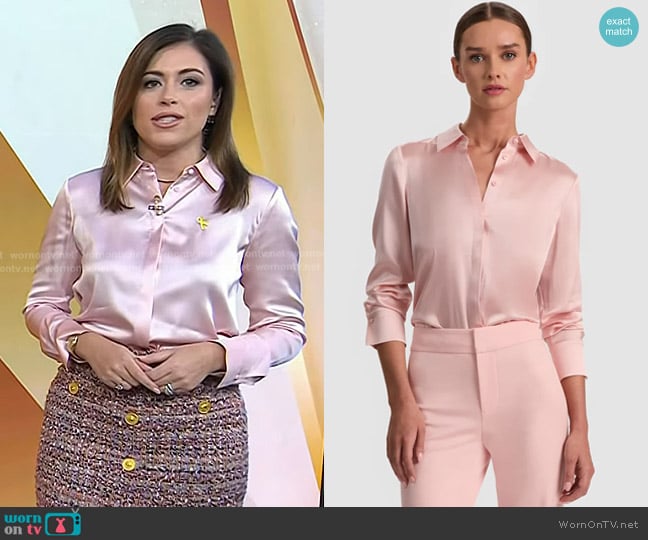 Chloe’s pink silk blouse on Today