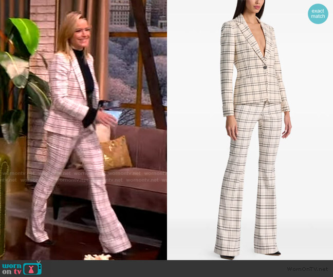 Sara’s white plaid pants on The View