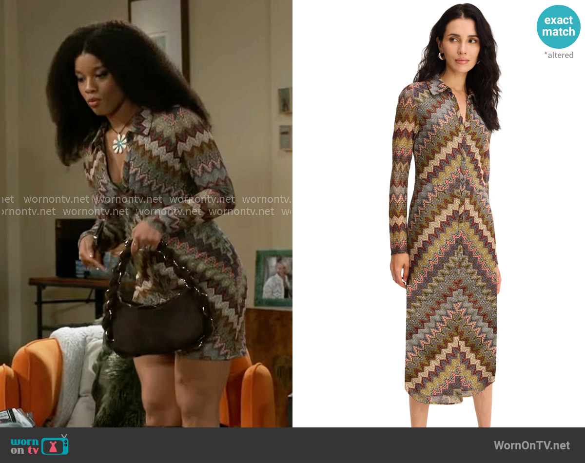 Allison New York Holms Dress worn by Eva Thomas (Ambyr Michelle) on Beyond the Gates