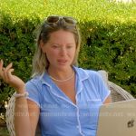 Amanda’s blue short sleeve pajamas on The Real Housewives of Beverly Hills