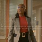 Amanda's grey and black blazer on Will Trent