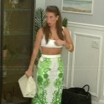 Amanda’s green floral skirt on Summer House