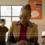 Amanda’s printed coat on Will Trent