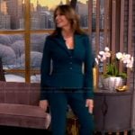 Amy Landecker’s teal blazer and pants on The View