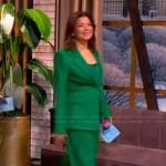 Ana’s green blazer and pants on The View