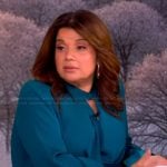 Ana's teal top and pants on The View