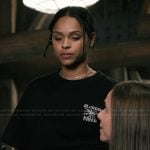 Andrea's black tee on Marshals