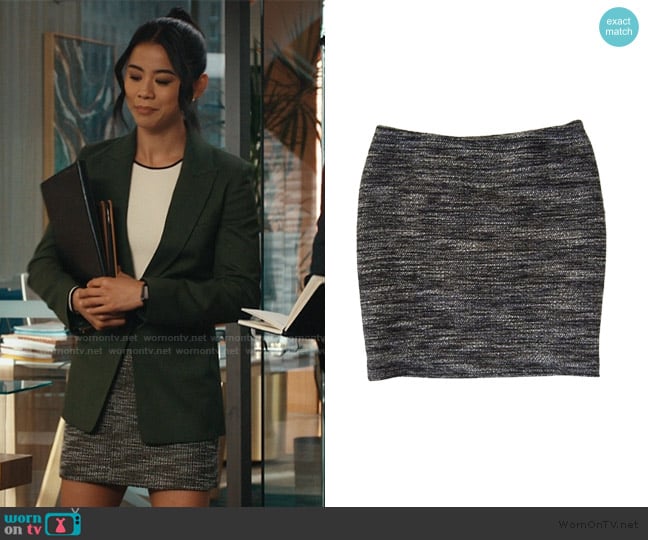 Ann Taylor Tweed Mini Skirt worn by Sarah Franklin (Leah Lewis) on Matlock