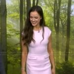Anna Mai’s pink mini dress on Good Morning America