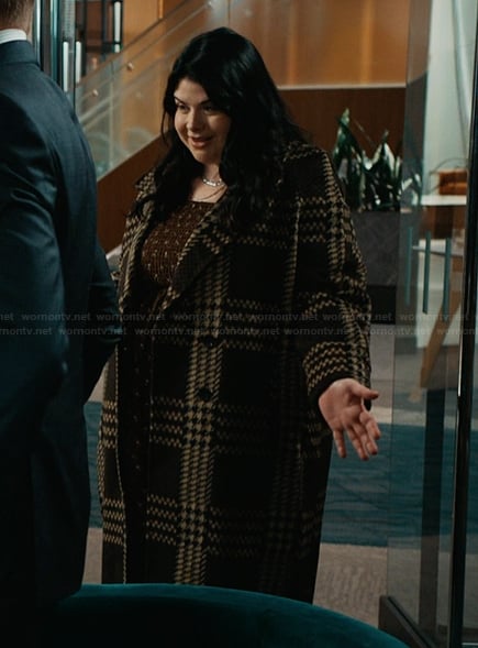 Annie's black plaid coat on Matlock