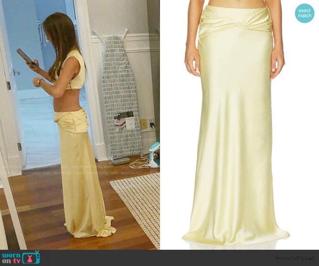 Arcina Ori Andi Skirt worn by Amanda Batula on Summer House