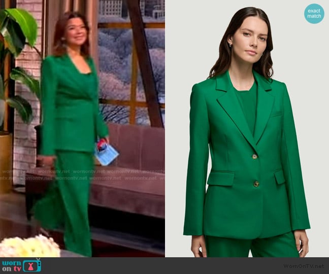 Argent Two-Button Blazer in Seasonless Wool worn by Ana Navarro on The View