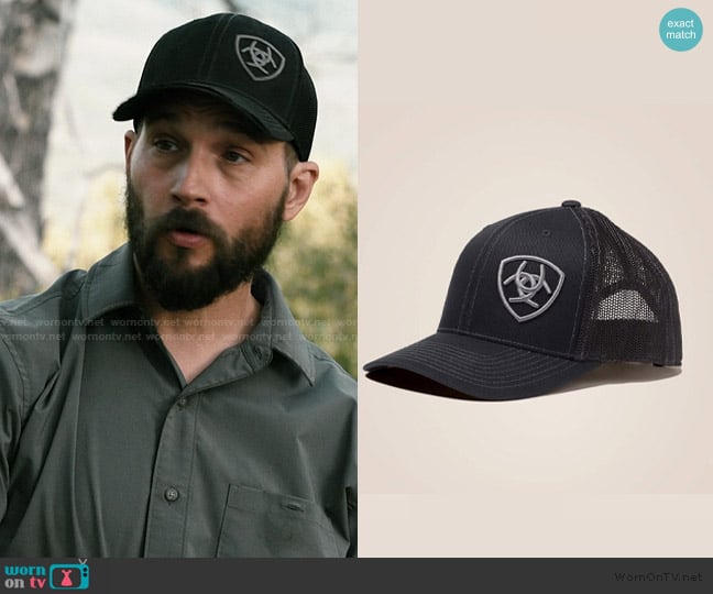 Ariat Logo Snapback Cap worn by Pete Calvin (Logan Marshall-Green) on Marshals
