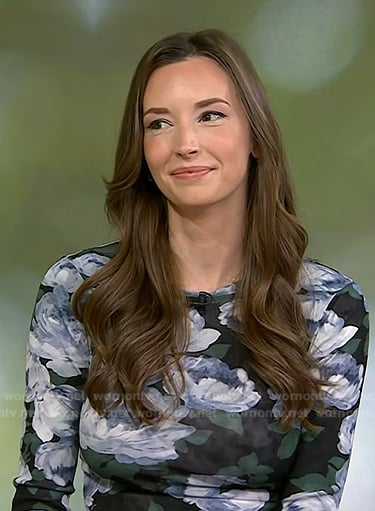 Ariel Sullivan’s floral print mesh dress on Today