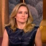 Sara’s black leather vest on The View