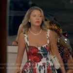 Amanda’s rose print dress on The Real Housewives of Beverly Hills