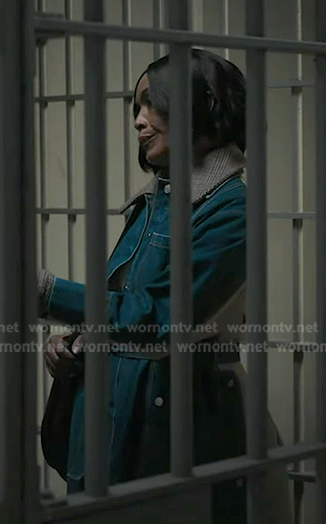 Athena's denim coat on 9-1-1