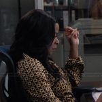 Ava’s chain print blouse on Abbott Elementary