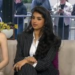 Avantika Vandanapu’s black studded sandals on Today