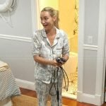 Bailey’s white printed pajama set on Summer House