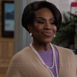 Barbara’s beige cape on Abbott Elementary