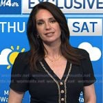 Maria’s black v-neck pleated dress on Today