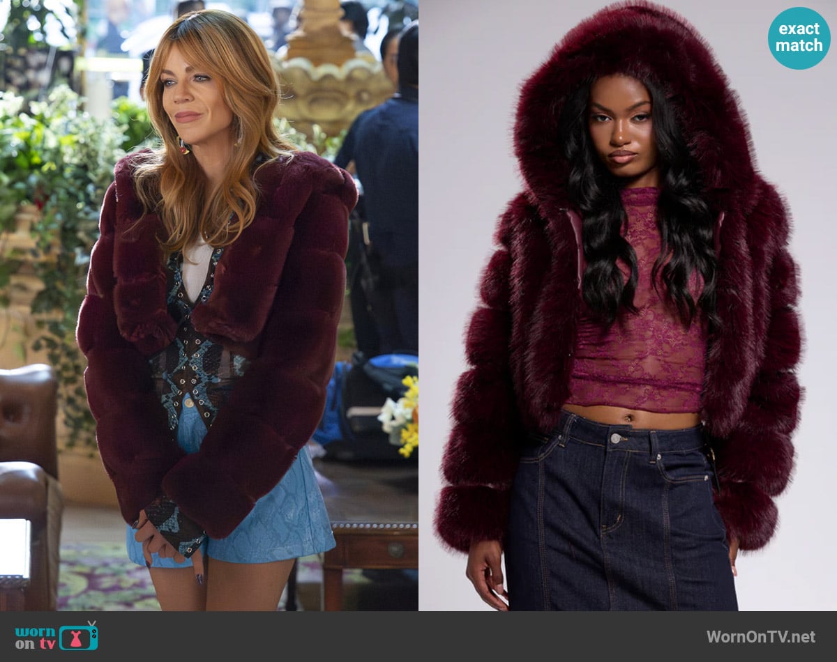 Blank NYC Cropped Faux Fur Coat