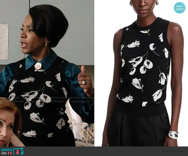 Boss Finfie Sweater Vest worn by Barbara Howard (Sheryl Lee Ralph) on Abbott Elementary