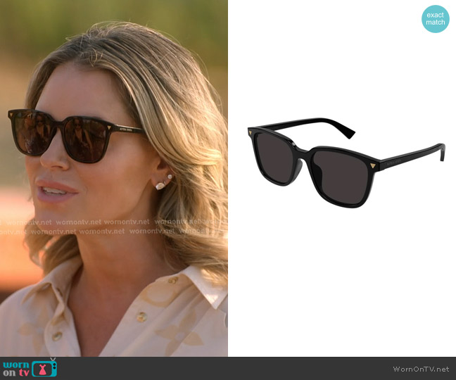 Bottega Veneta BV1255SA Squared Sunglasses worn by Amanda Frances on The Real Housewives of Beverly Hills
