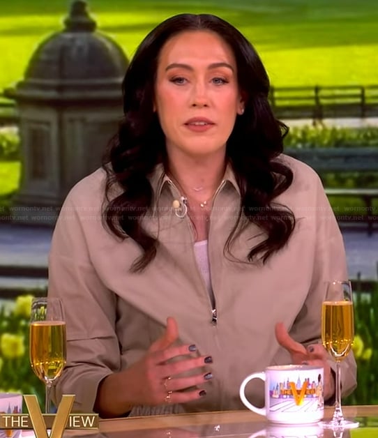 Breanna Stewart’s khaki jacket on The View