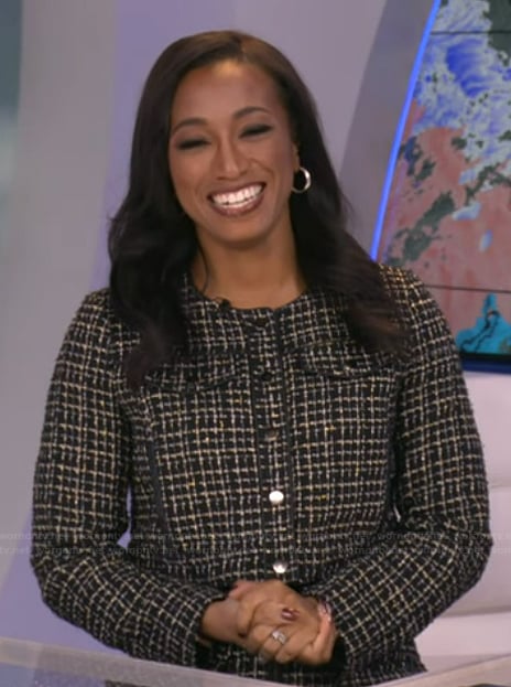Brittany’s black tweed jacket on Good Morning America