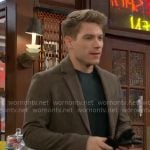 Noah’s light brown coat on The Young and the Restless