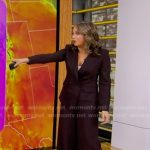 Ginger’s brown blazer and wide-leg pants on Good Morning America