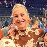 Lindsay Czarniak’s brown cow print top on Today