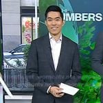 Brian Cheung’s white stripe sneakers on Today