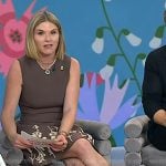 Jenna’s brown suede heel sandals on Today